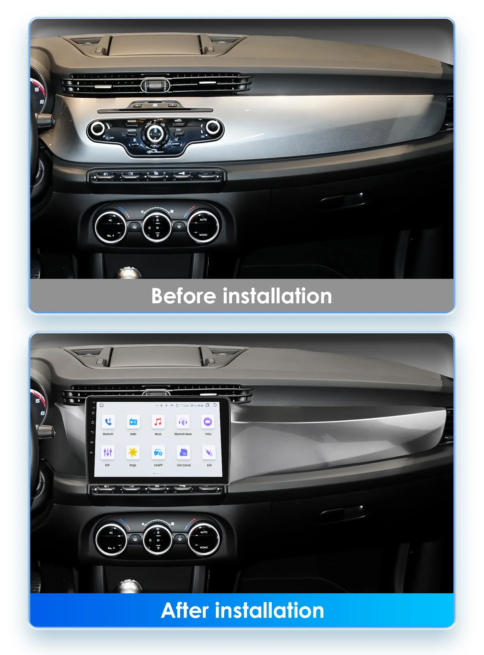 360Camera 2Din Wireless Carplay Android 13 Car Radio For Alfa Romeo Giulietta 2010-2018 Car Multimedia Player Navi GPS Autoradio