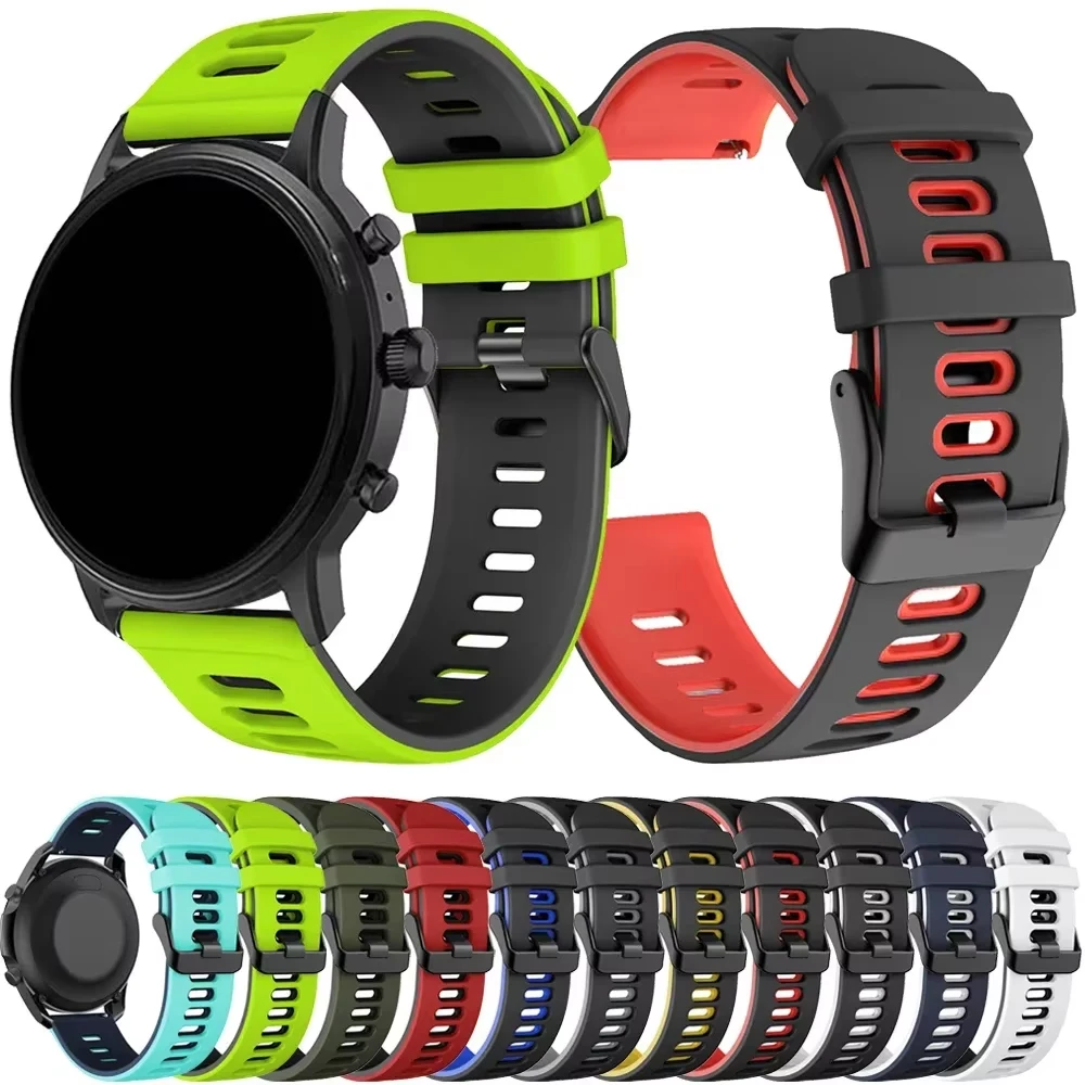 Спортивный силиконовый ремешок для смарт-часов Fossil GEN 44 мм