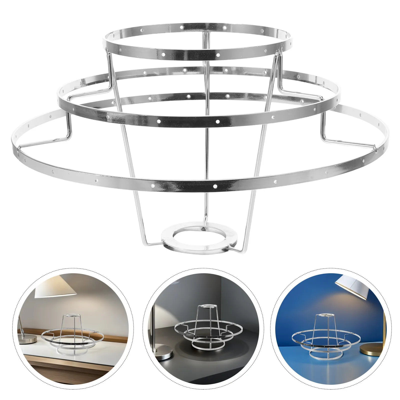 Vintage Iron Wire Cage Lampshade Frame Metal Pendant Lamp Shade Holder for DIY Hanging Ceiling Light Fixture E27 Retro