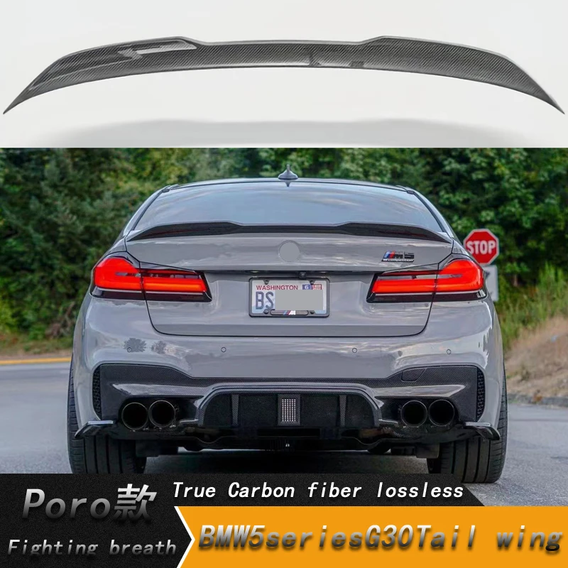 

Rear Spoiler For BMW 5 Series G30 F90 M5 2017+ Carbon fiber Gloss Matte Black Carbon Look Back Wing Lip PRO style