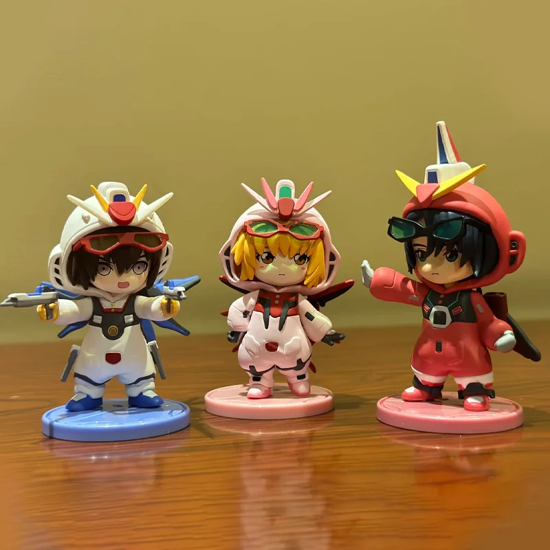 Original Bandai Pajamars Series Mobile Suit Gundam Seed Destiny Blind Box Athrun Zala Toy Cagalli Yula Athha Mystery Box Model