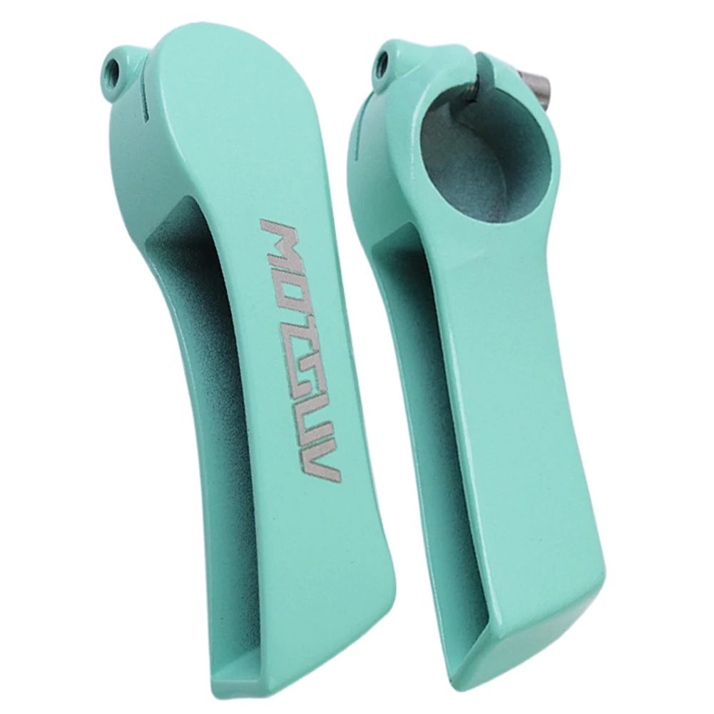 1 Pair Adjustable Small Auxiliary Bicycle Handlebar Aluminum Alloy Bar Ends MTB Road Bike Vice Handle Rest Cow Horn for Cycling