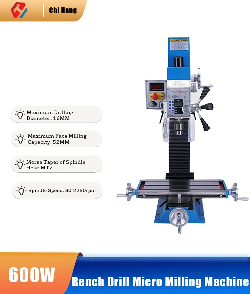 220V Micro-Bench Drilling And Milling Machine Small Household Multi-Function Drilling And Milling Lathe Machine