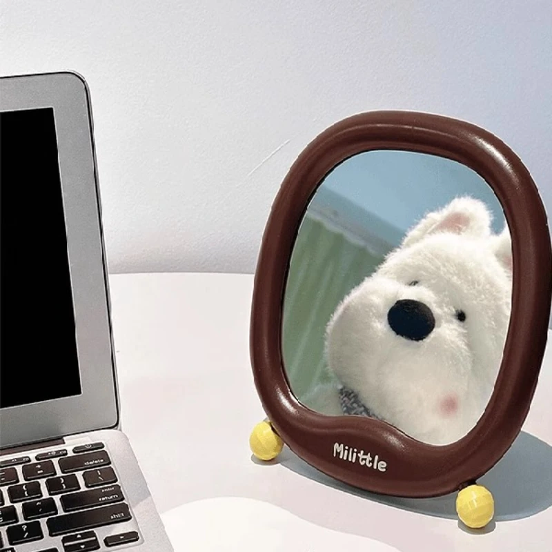 

Portable Makeup Mirror Wall Dressing Travel Girl Mirror Small Women Handle Ev Dekorasyon Aksesuarlar Home Decoration Accessories