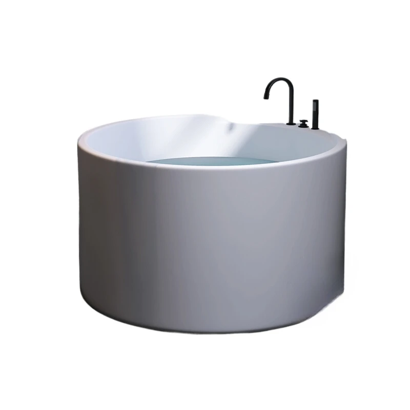 

*Small bathtub household corner fan-shaped mobile independent Japanese-style water drop bathtub