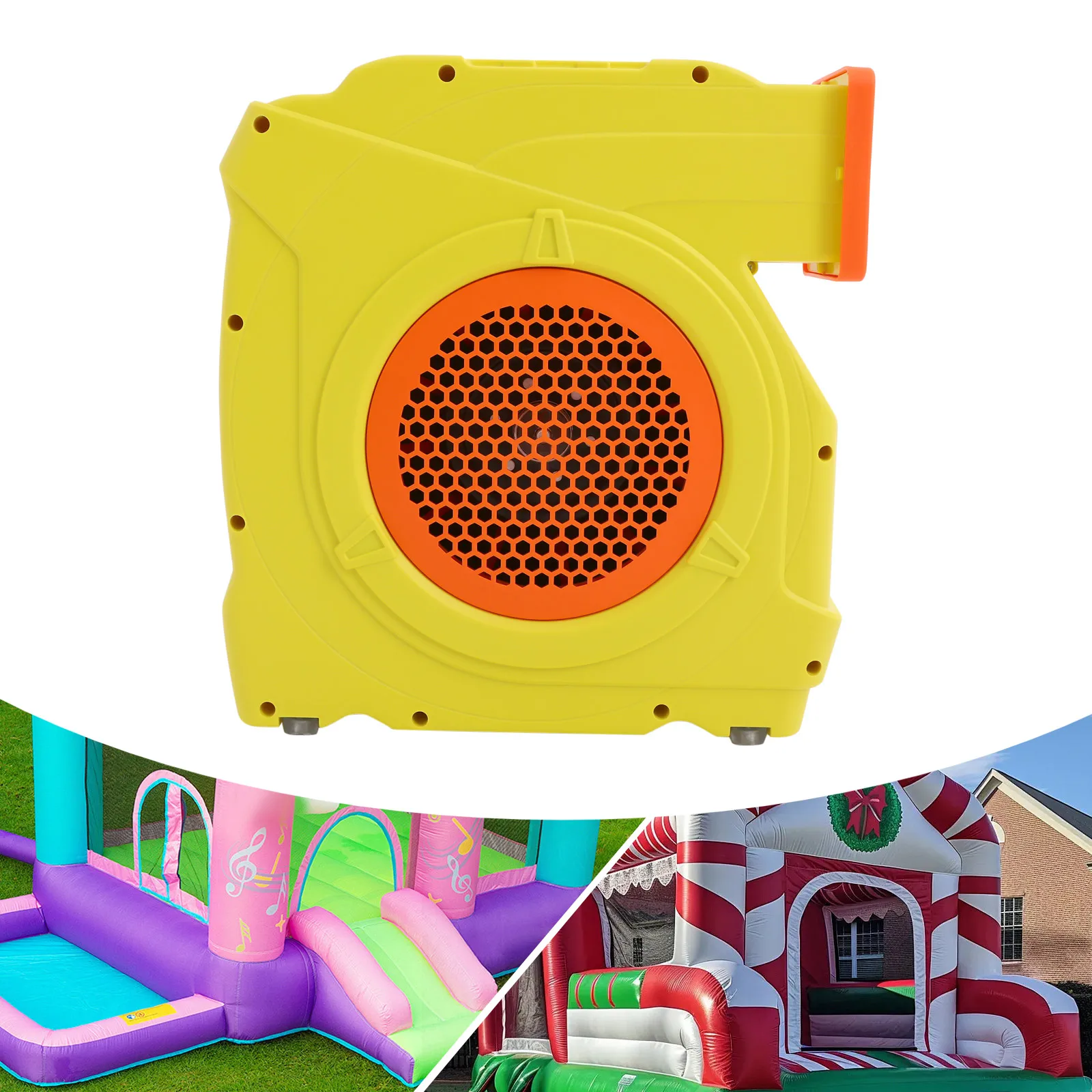 Soffiatore d'aria industriale da 2HP 1080m³/h 1600W, pompa per gonfiaggio continuo di castelli gonfiabili, scivoli d'acqua e tende.