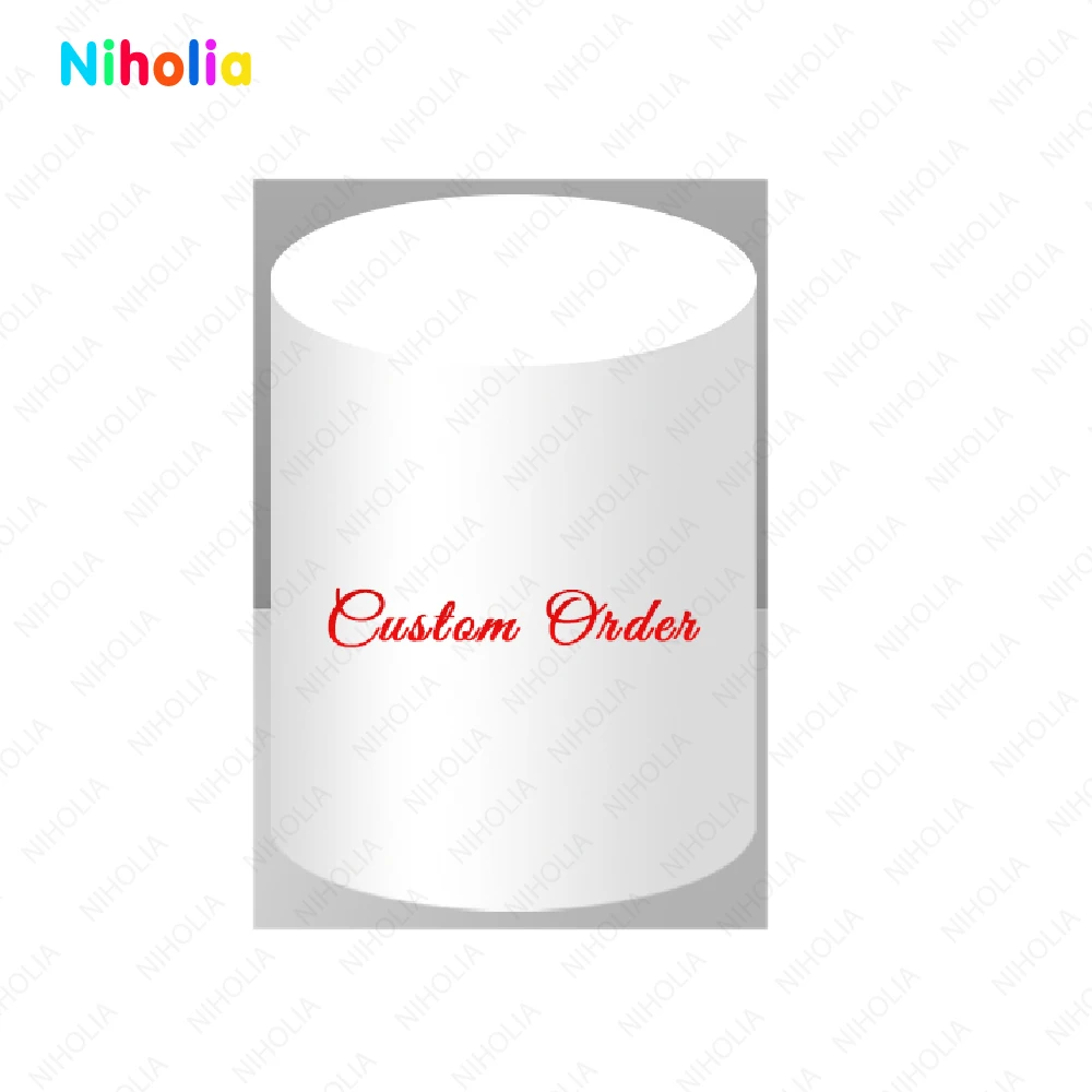 NIHOLIA Custom Round Circle Backdrop Photography Background Vinyl Polyester Cylinder Covers Elastic Birthday Party Baby Shower