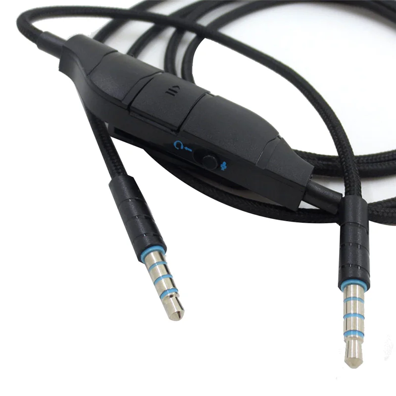 3,5-mm-Kopfhörer-Audiokabel mit Inline-Steuerung für g633 g635 g933 g935 Gaming-Headset-Kopfhörer