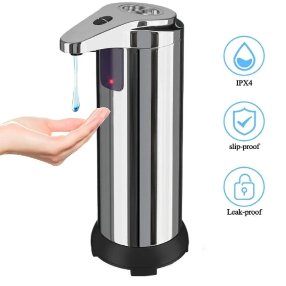 

New Stainless Steel Automatic Soap Dispenser Waterproof Electric Touchless Soap Dispenser Foam Soap Machine Bathroom