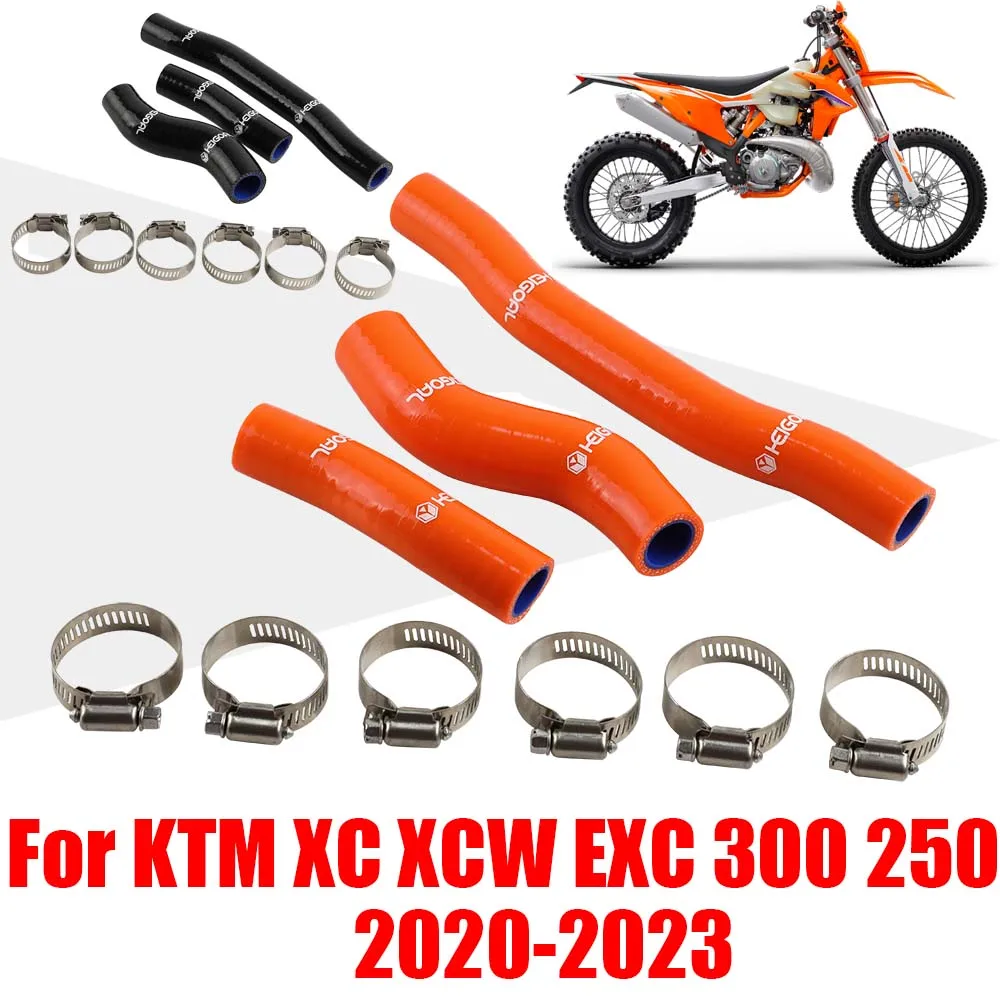 

For KTM XC XCW EXC 300 250 EXC300 EXC250 2020 - 2023 Motorcycle Accessories Radiator Hoses Water Coolant Tube Silicone Hose Pipe