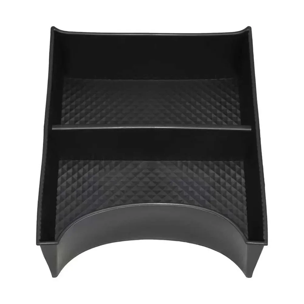 Caja de almacenamiento para consola central, bandeja ABS negra para Hyundai IONIQ 5 2021 +, organizador automático, accesorios interiores