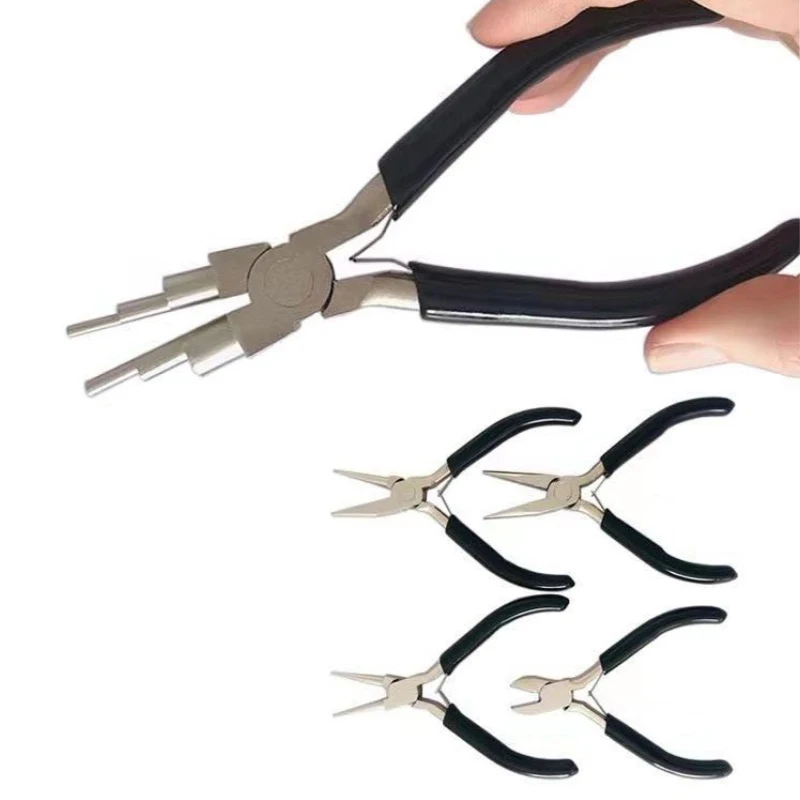 1PC Multi-step Ring Looping Plier Making Looper Wire Texture Head Pliers  Suitable for Artistic Project Professional Hand Tools