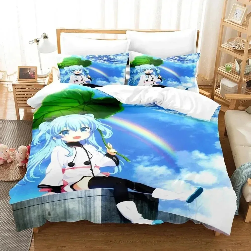 

Anime Celestial Method Sora no Metho Bedding Set Duvet Cover Bed Set Quilt Cover Pillowcase Comforter king Queen Size Boys Adult