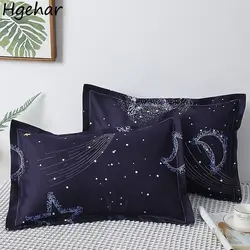 Printed Pillow Case Throw 40x60cm Simple Soft Cozy Skin-friendly Students Bedroom Cover Washable Home Household Fashion