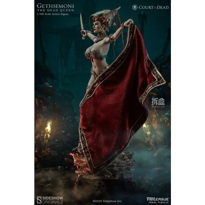 TBleague X Sideshow Original „Death Court“ Death Queen 1:6 Mobile Puppe Handgefertigtes Modell Spielmodell Geschenk Ornament für Jungen Sammeln