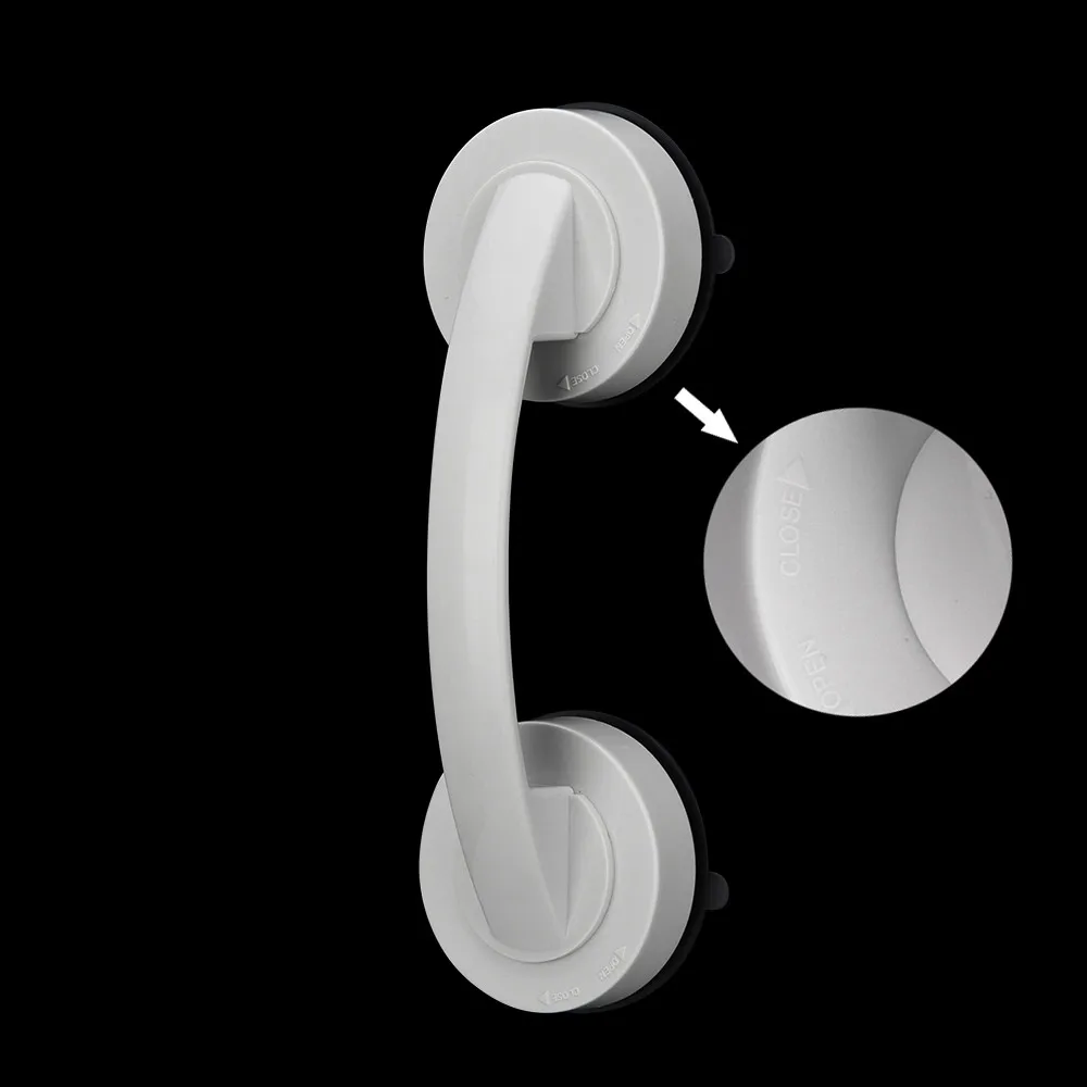 

No Drilling Shower Handle Offers Safe Grip Anti-slip Handrail with Suction Cup Bathroom Grip Tub Shower Bar Rail Safety Handle