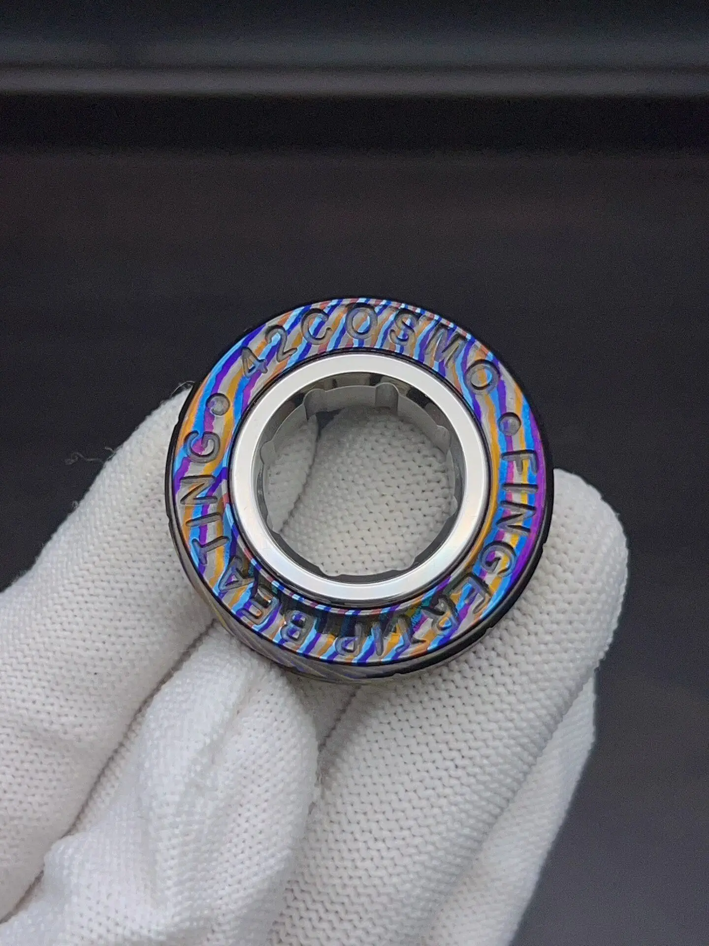 Used [42COSMO] Stealing Sister Zirconium Horse Star Ring EDC Desktop Decoration