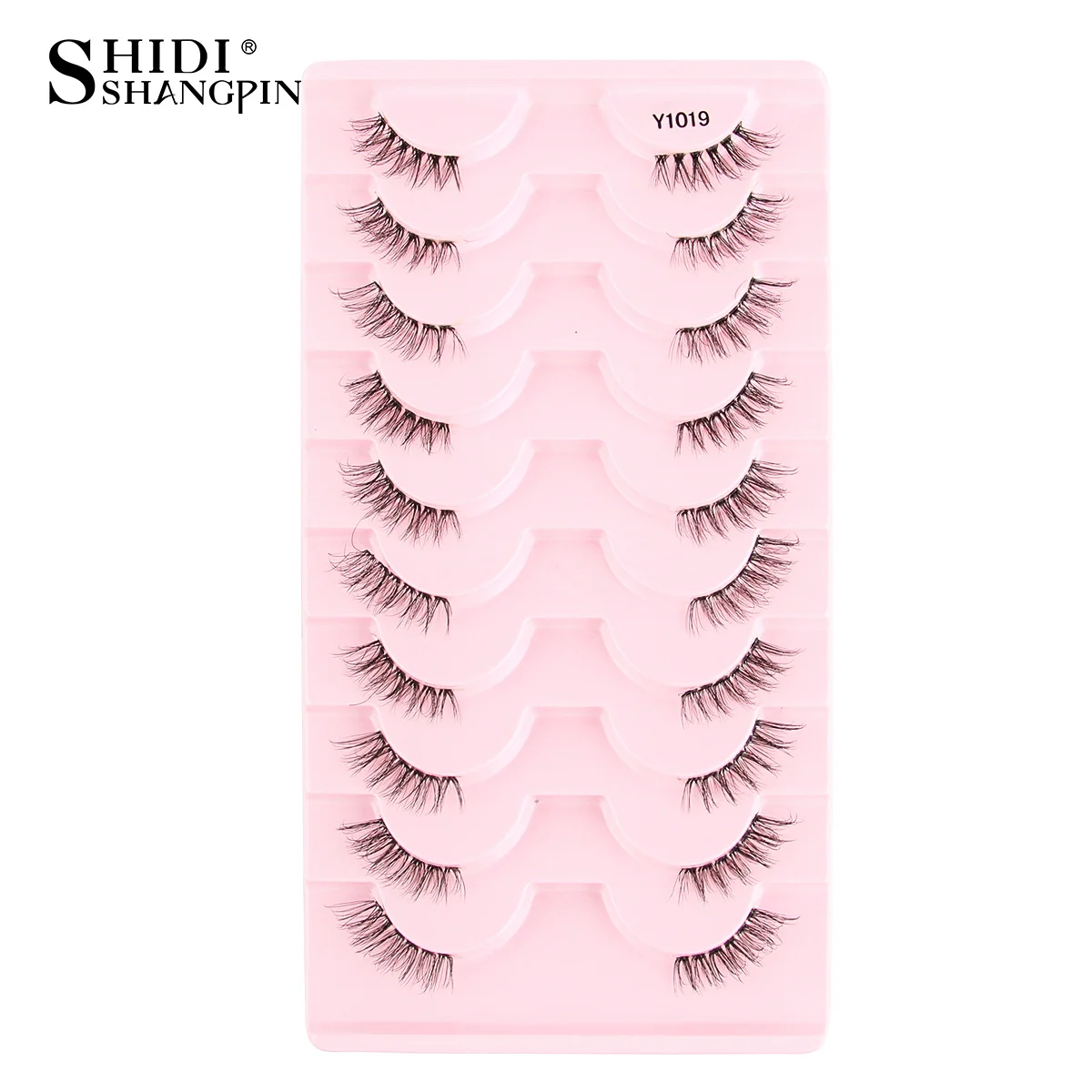 Neue Halbe Wimpern Falsche Wimpern 5/10 Paar 3D Nerz-Wimpern Natürliche Wimpernverlängerung Katzenaugen-Wimpern Make-up Faux Cils Fox Lash – Detail 37