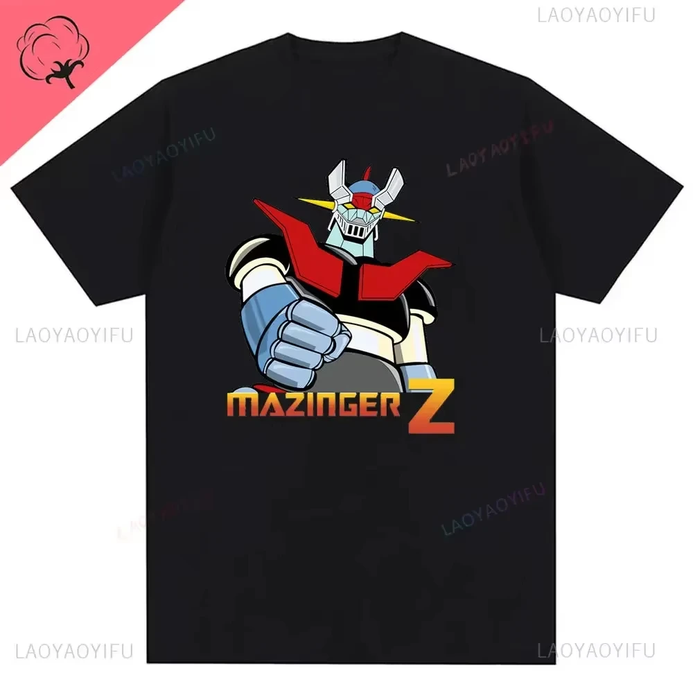Neues Mazinger Z Dark Robot Herren-T-Shirt mit Persönlichkeitsmuster, Vintage-T-Shirts, stilvolles, schickes T-Shirt S – Detail 7