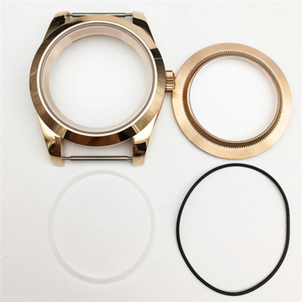 39MM Stainless Steel Watch Case Transparent Back Cover Mechanical Watch Case For NH35A/NH36A Movement Accessories