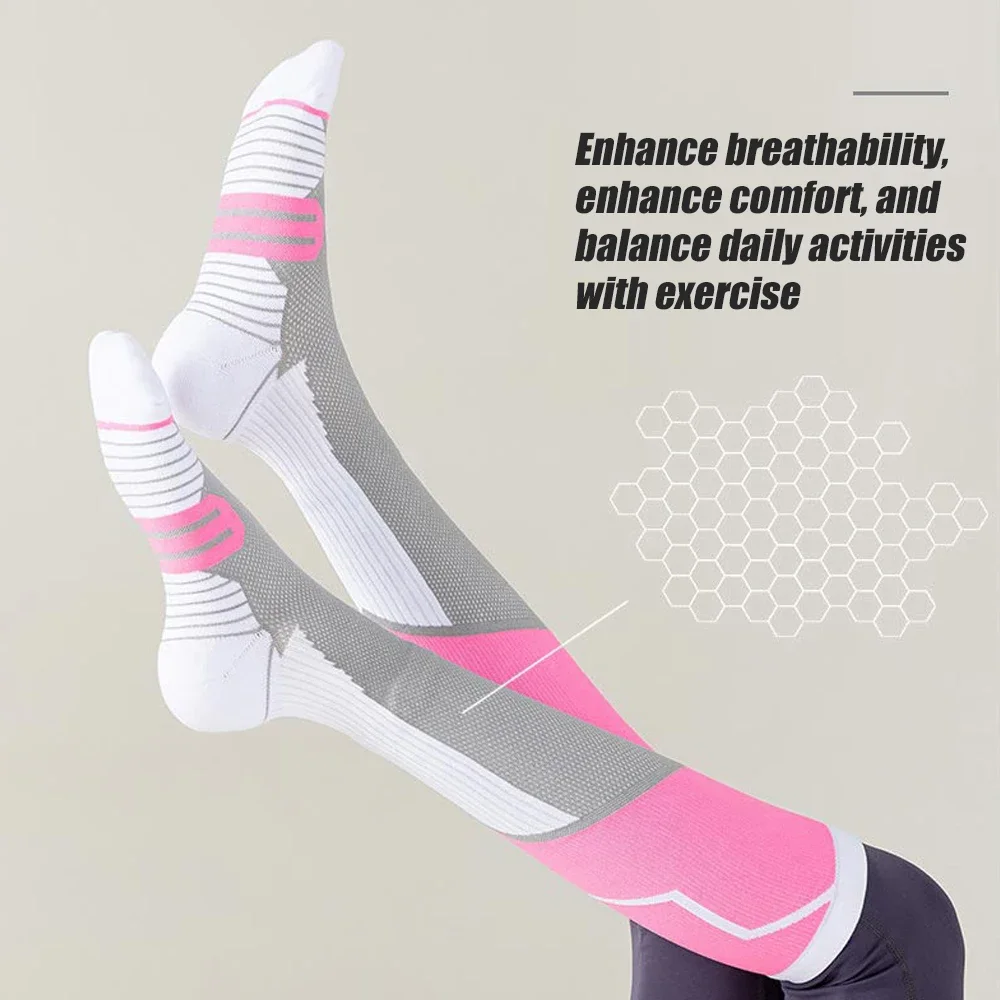 Knit Compression Sport Socks, One Pair