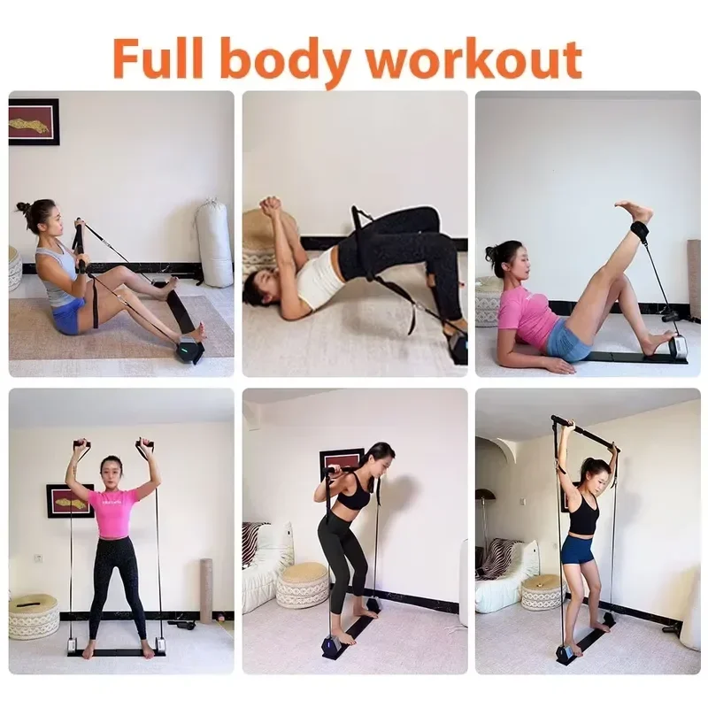 Set for Men Women Fitness Training Adjustable Resistance Use Portable Pulley Compact Gym Smart Custom Home