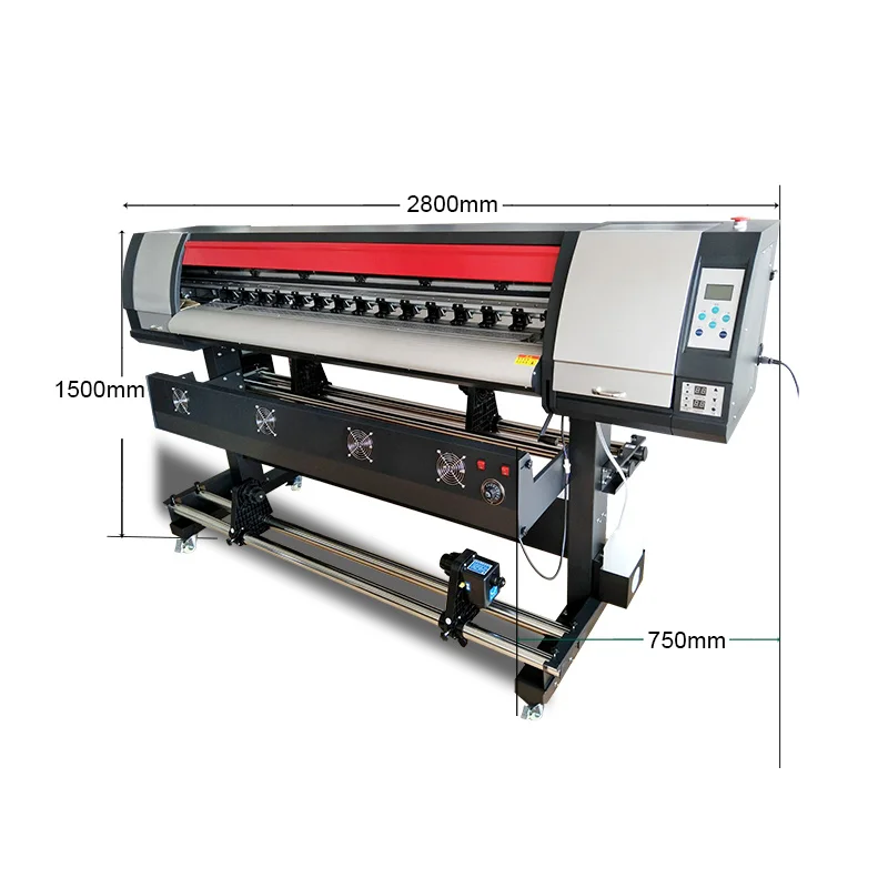 Imagem -03 - Design Gráfico Impressora Impressora Eco Solvente Máquina de Impressão Flex Banner Dtg Xp600 I3200 72 Polegadas ft 18 m Jato de Tinta