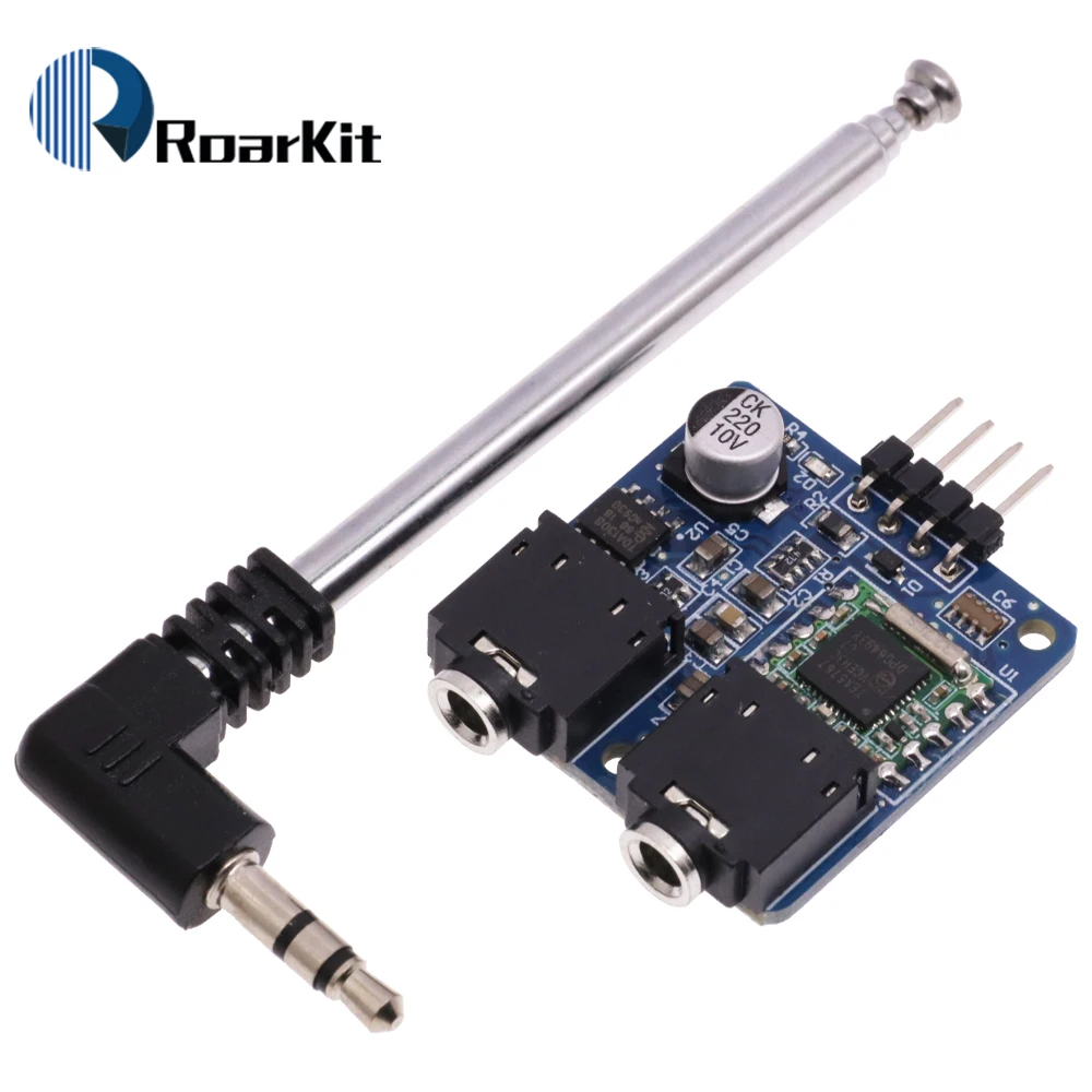 TEA5767 FM Stereo Radio Module For Arduino 76-108MHZ With Free Antenna Reverse Polarity Protection Diode Filtering Sensor