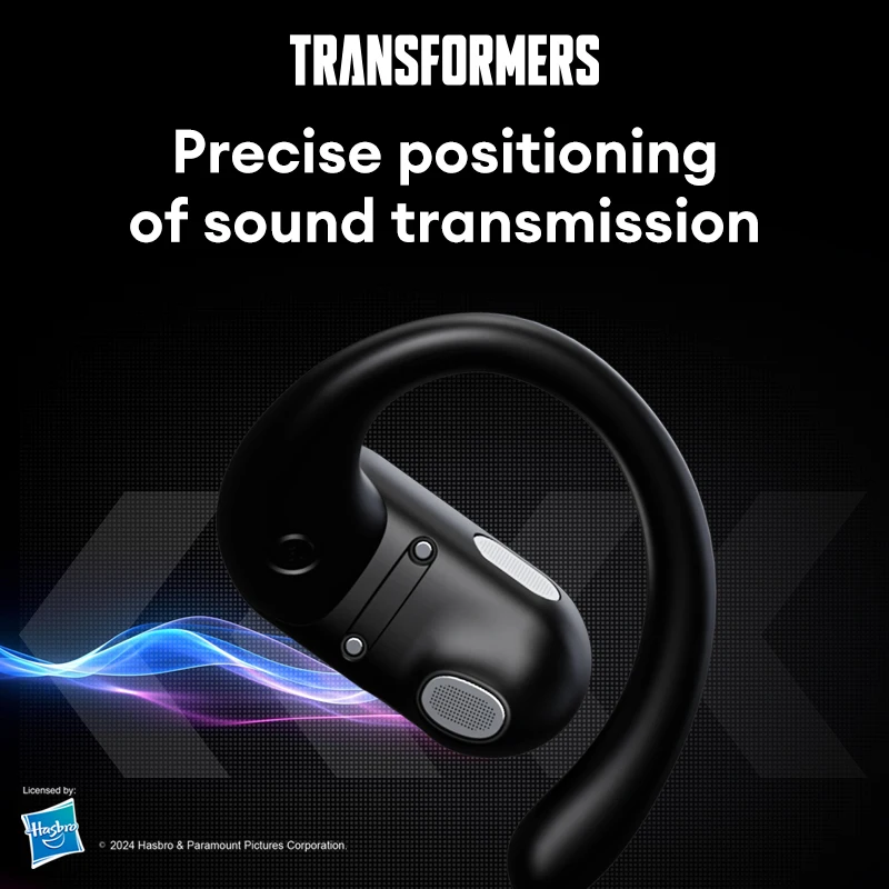 Genuine TRANSFORMERS TF-T58 Bluetooth Earphones Waterproof Sport Music Earhook Earbuds Long Endurance Battery Dispaly Headphones