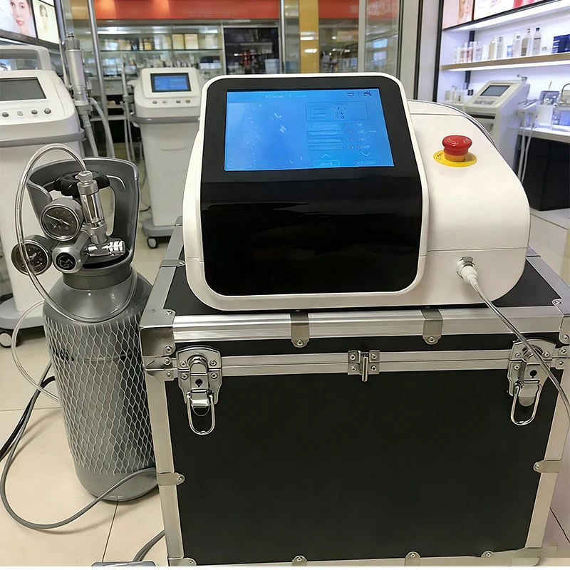 

Горячая продажа: Аппарат для карбокситерапии CO2 с функцией нагрева, для удаления темных кругов под глазами и растяжек, с баками C2P