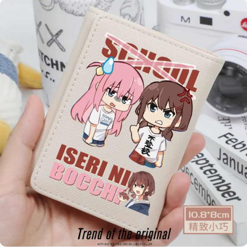 

Anime Bocchi The Rock! Gotoh Hitori Fashion Wallet PU Purse Card Coin Hasp Money Bag Cosplay Gift B1595