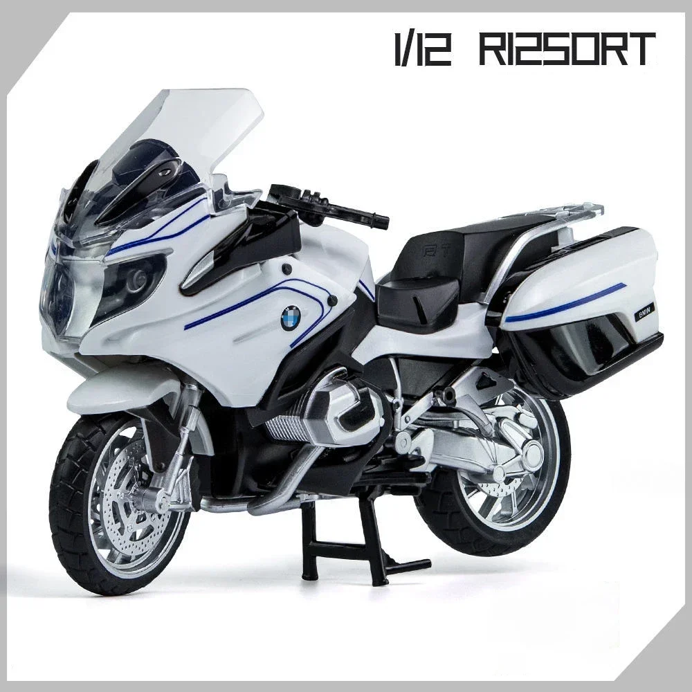 1:12 BMW R1250RT Alloy Die Cast Motorcycle Model Toy Vehicle Collection Sound and Light Off Road Autocycle Toys Car