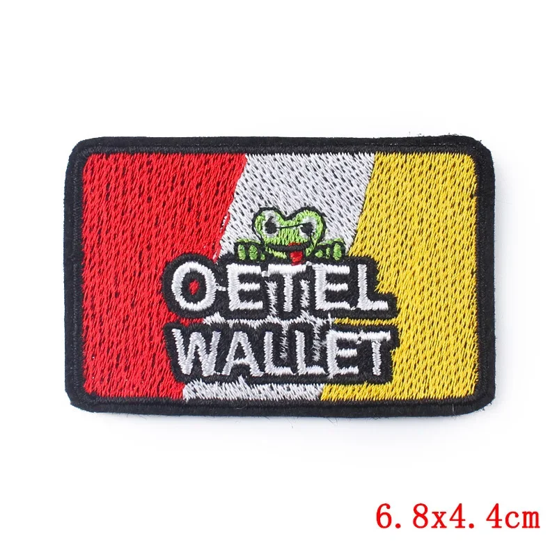 Iron On Patches for Clothes The Red Frog Clothing Stickers Fabric Sewing Embroidered Patch Thermal Adhesive Applique Fusible