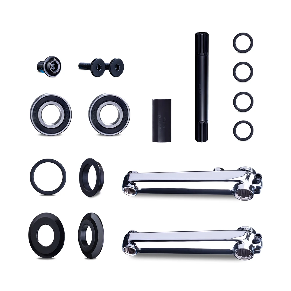 

Funsea 145mm Crankset with Chrome Painting Finish Bearing 41.28 X 19mm for MID Frame Bottom Bracket Shell Bike Accessories