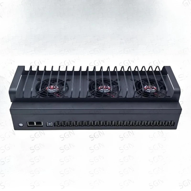 20 Port Mobile Phone Farm USB Hub Android Main Board Box OTG Batch Synchronization Control Unified Management