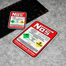 S007 NOS Reflective Stickers Nitrogen Acceleration Car Motorcycle Warning Stickers Car Fire Extinguisher Decorative Decals