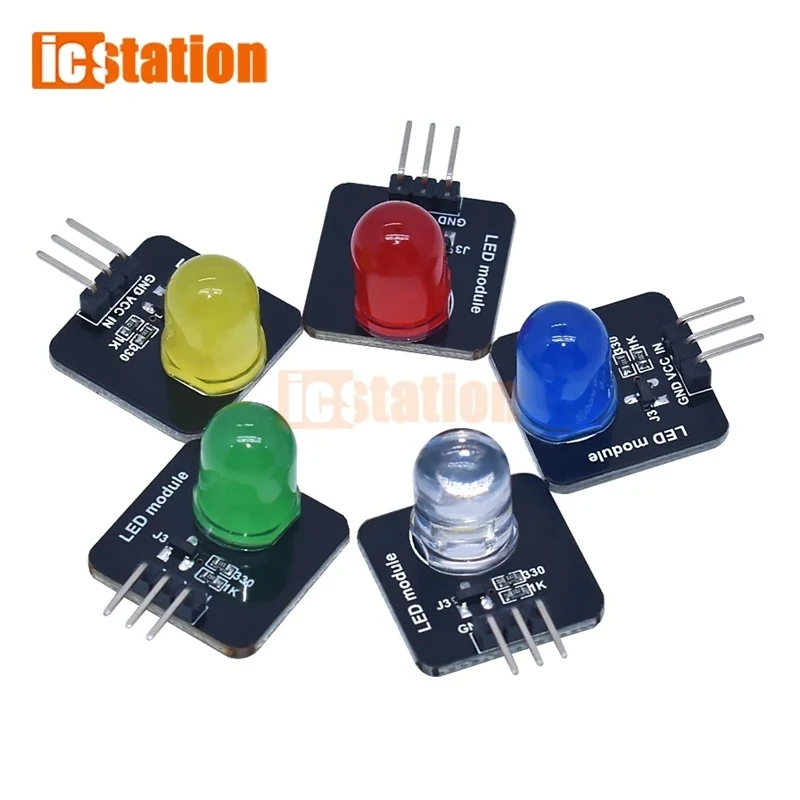 Smart Electronic building block 10mm LED light-emitting module indicator light-emitting tube compatible with arduino - zdjęcie 1