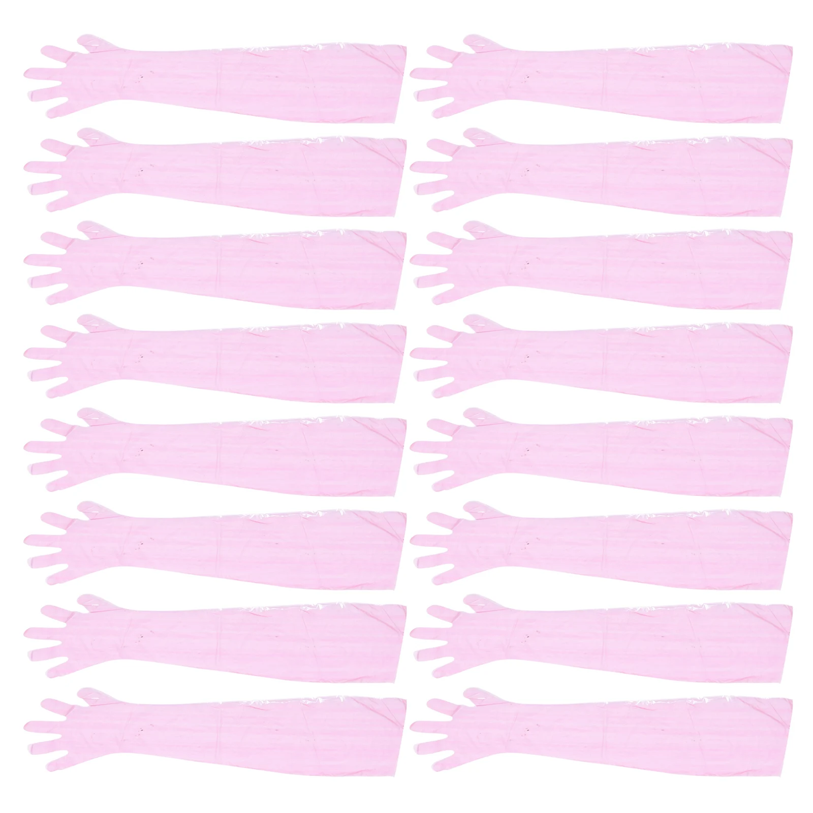 

50 Pcs Disposable Delivery Gloves Long Arm Elbow Length Plastic Veterinarian Accessory for Livestock Safe Sanitary Reduction