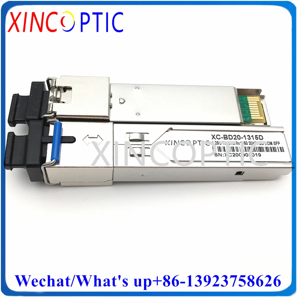 1.25G 1490/1550nm 20/40/80/100/120/140km WDM SC SFP Module,1.25G,DDM,Single Mode,Simplex,SC BiDi Fiber SFP Transceiver for Cisco