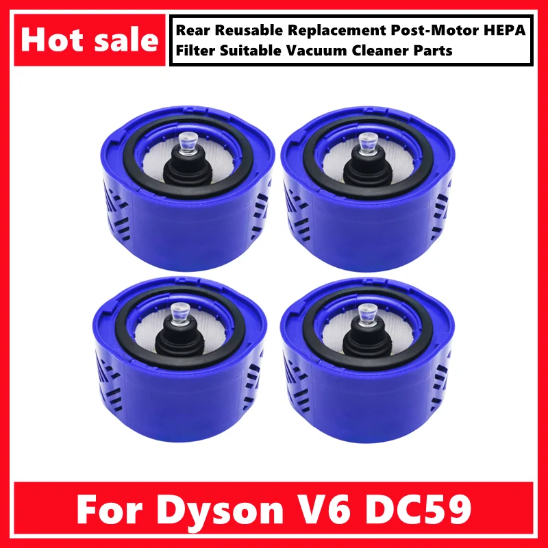 1 pçs pós-motor hepa filtro kit para dyson v6 dc59 aspirador de pó acessórios da parte # DY-96674101 & DY-966912-03
