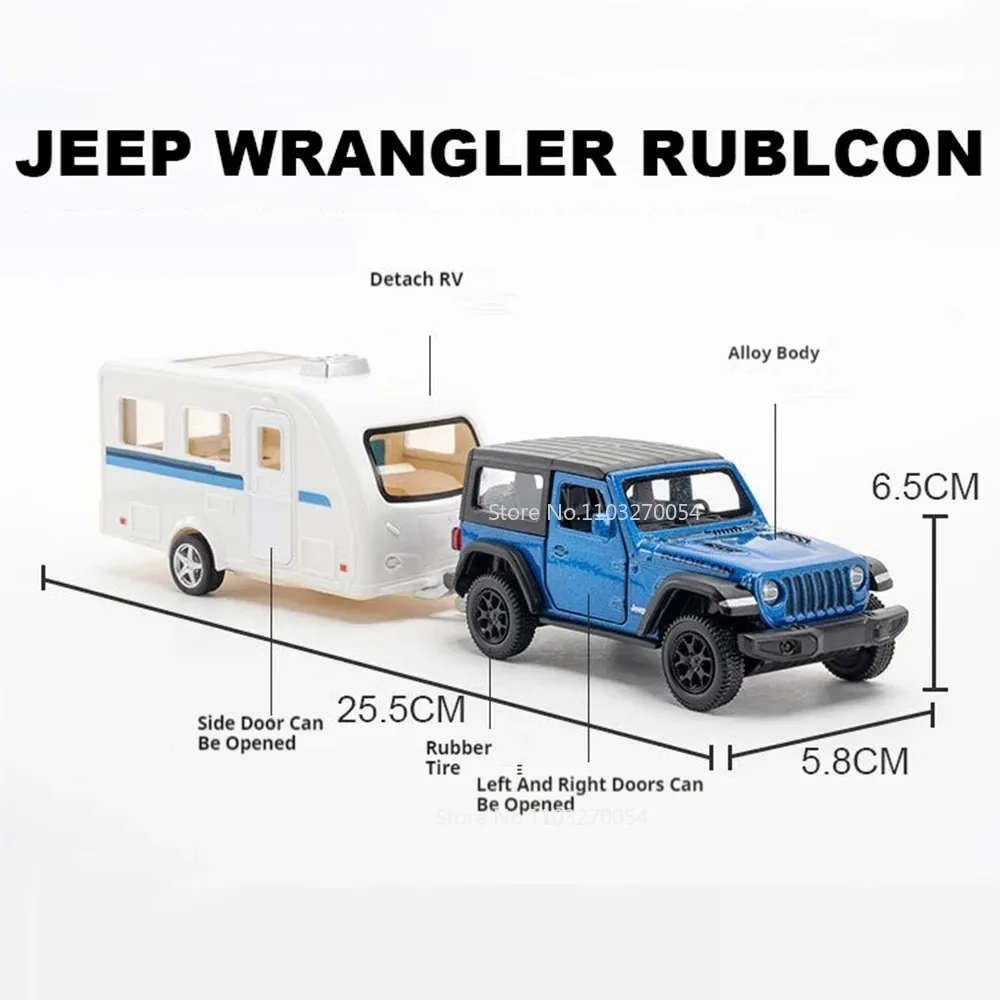 1/36 Car Toys Model  Land Rover Defender Range Rover F150 Alloy Diecast Mounted RV Doors Opened Rubber Tires Vehicles Kids Gifts