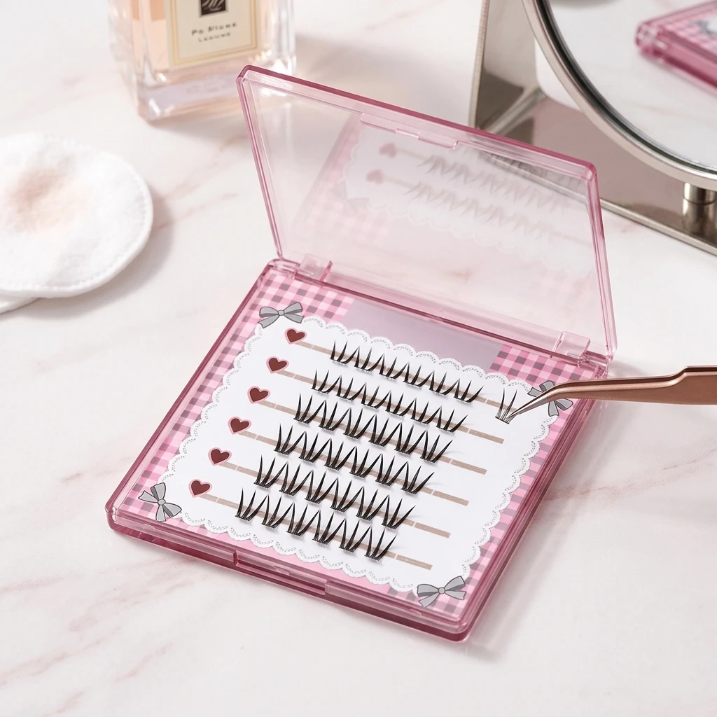 رموش صناعية طبيعية على الطراز - مراجعة Eyelash Extension No 9 وسعره