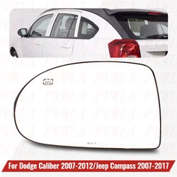 Left Side Heated Reversing Mirror Glass 68000023AA For Jeep Compass / Dodge Caliber 2007 2008 2009 2010 2011 2012