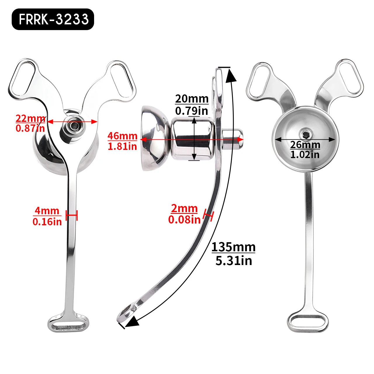 FRRK Metal Flat Clip Inverted Chastity Cage Sissies Penis Cage Belt 정조대 Bdsm Male To Female Fetish Sextoys Discreet Femboy 18 - view 2