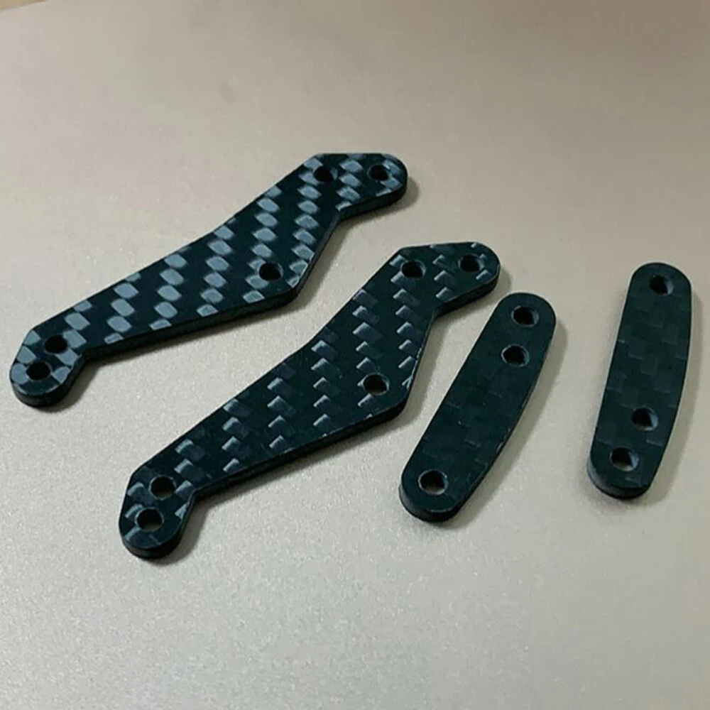 Carbon Fibre Rear Shock Plate for 1/10 Tamiya Monster Beetle Frog BlackFoot Chassis Upgrade Accessories
