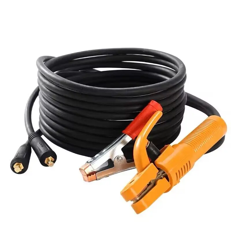 Welding Machine Electrode Holder 5M Cable + Earth Clamp 3M Cable Groud Welding Earth Clamp Clip Set