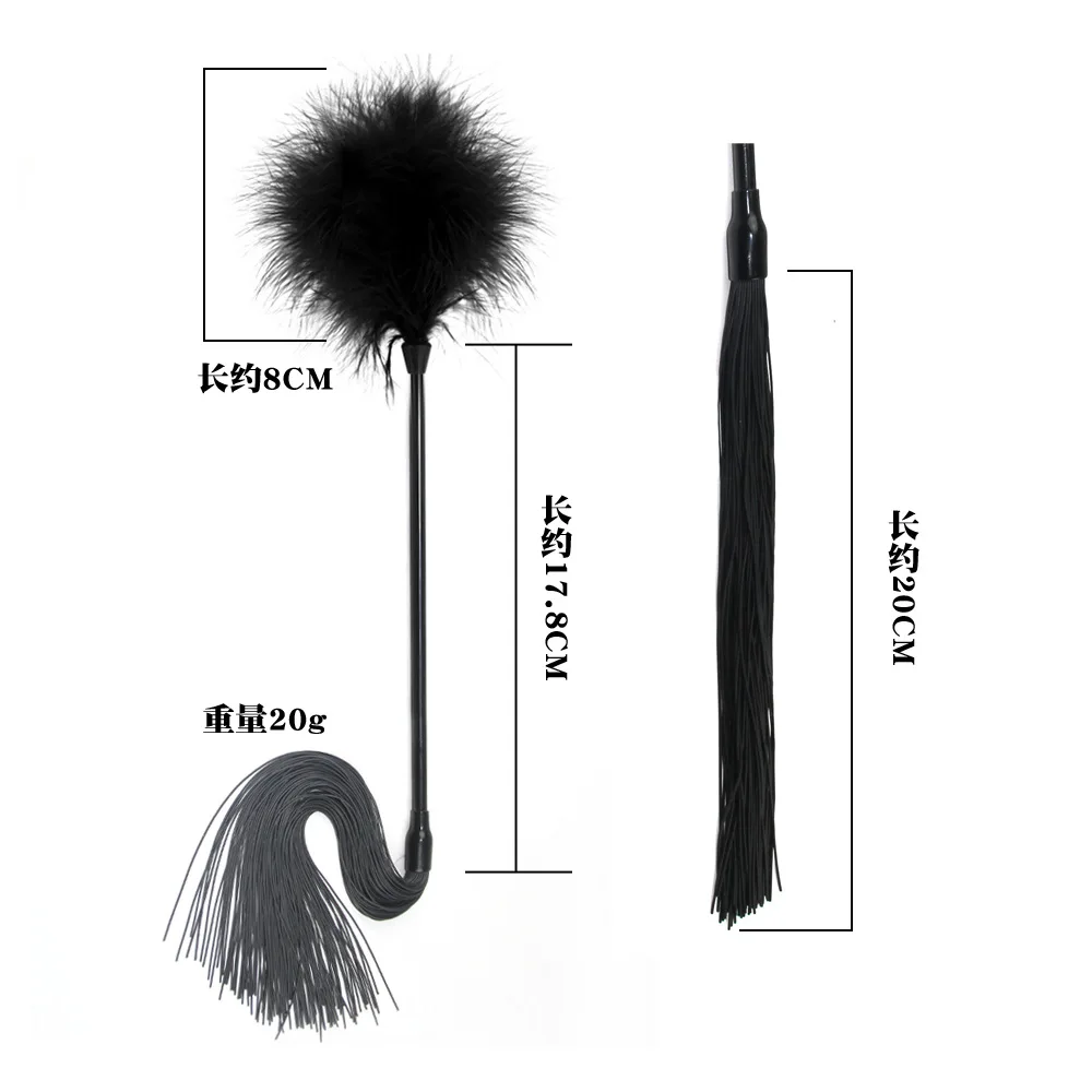 سوط حصان من ريش السيليكون مقاس 45 سم - مضرب فروسية لركوب الفروسية، وتدابير محاصيل ركوب الخيل #4