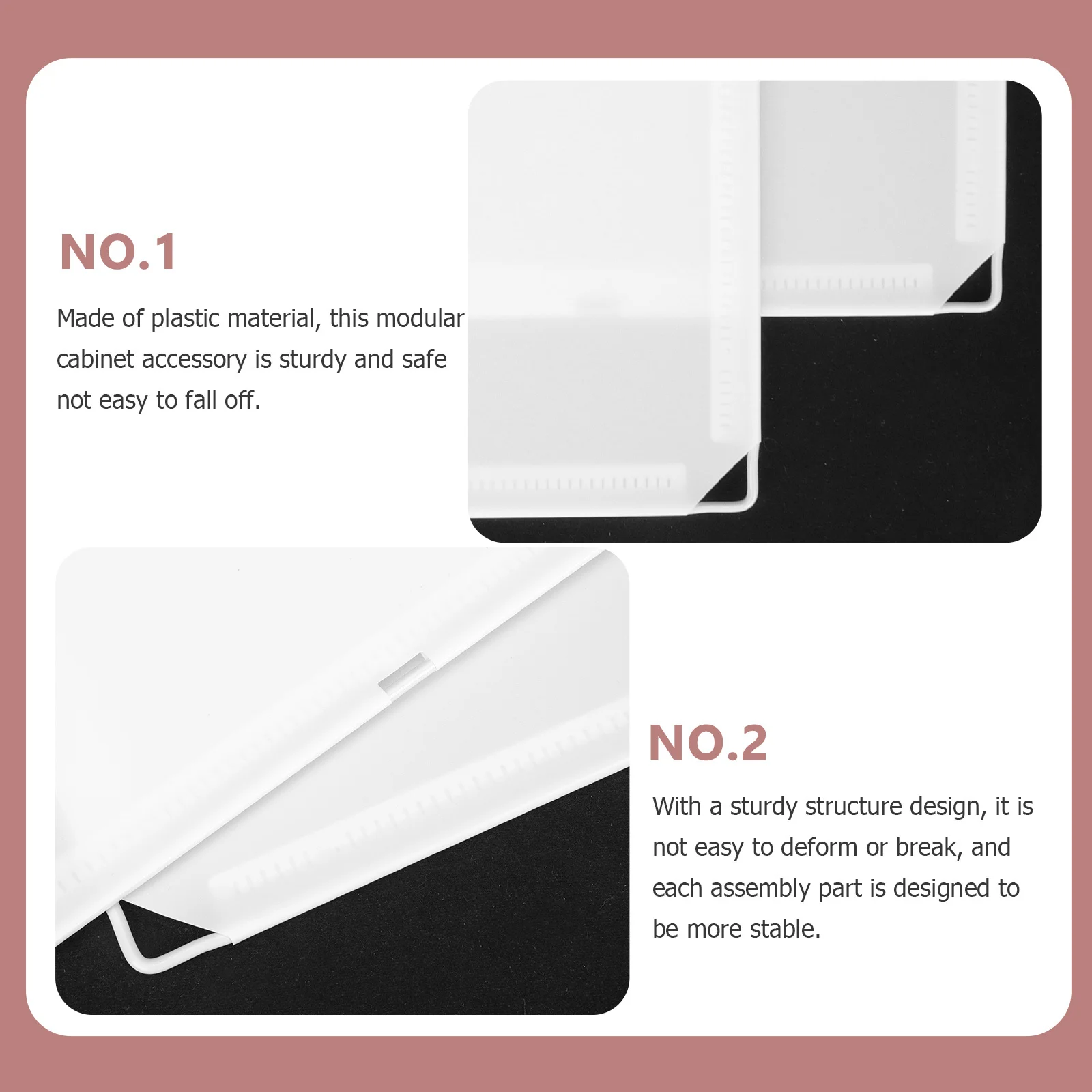 

2 Pieces White Plastic Wardrobe Cube Organizers Closet Cube Accessories Portable Wardrobe Organizer Shelf Storage Solutions