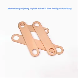 T2 순수 보라색 구리 리튬 배터리 연결 플레이트 모터 과전류 구리 막대 두께 1/1.5/2mm 10x20-60x75