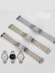 For Tissot T41/T006 Le Locle T006407b 1853 Stainless Steel Watch Band Men's Waterproof Solid Stainless 19mm Wrist Strap